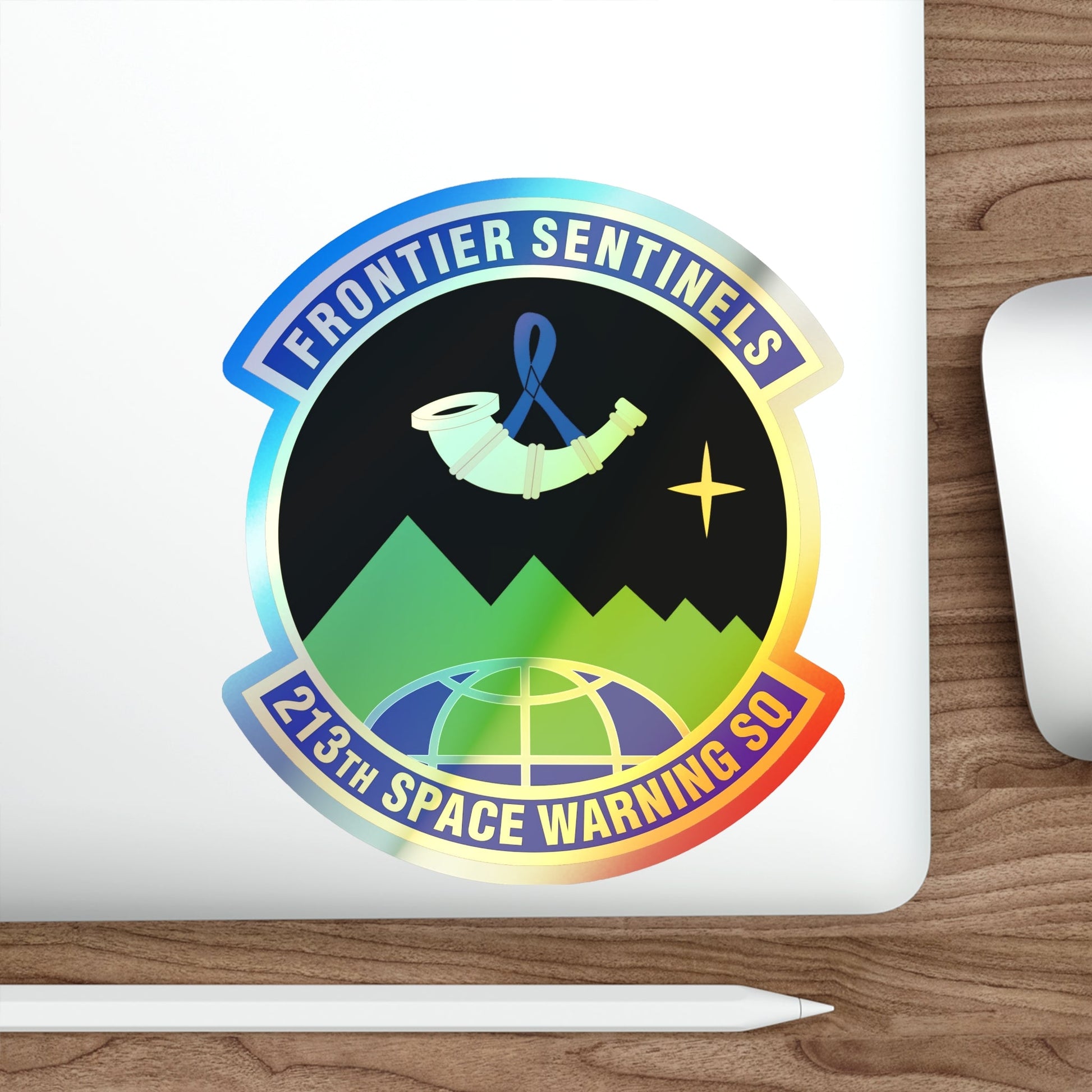 213th Space Warning Squadron (U.S. Air Force) Holographic STICKER Die-Cut Vinyl Decal-The Sticker Space