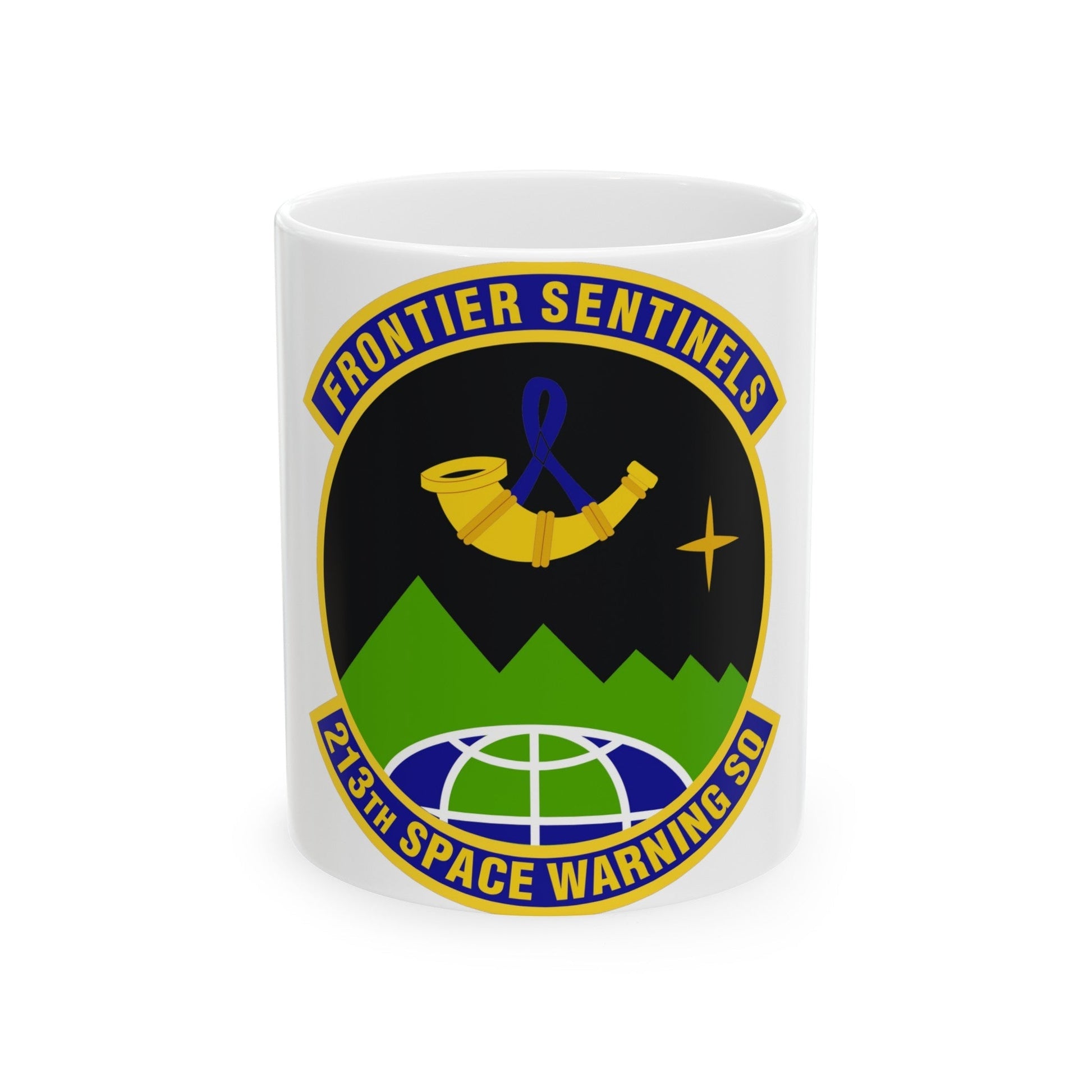 213th Space Warning Squadron (U.S. Air Force) White Coffee Mug-11oz-The Sticker Space