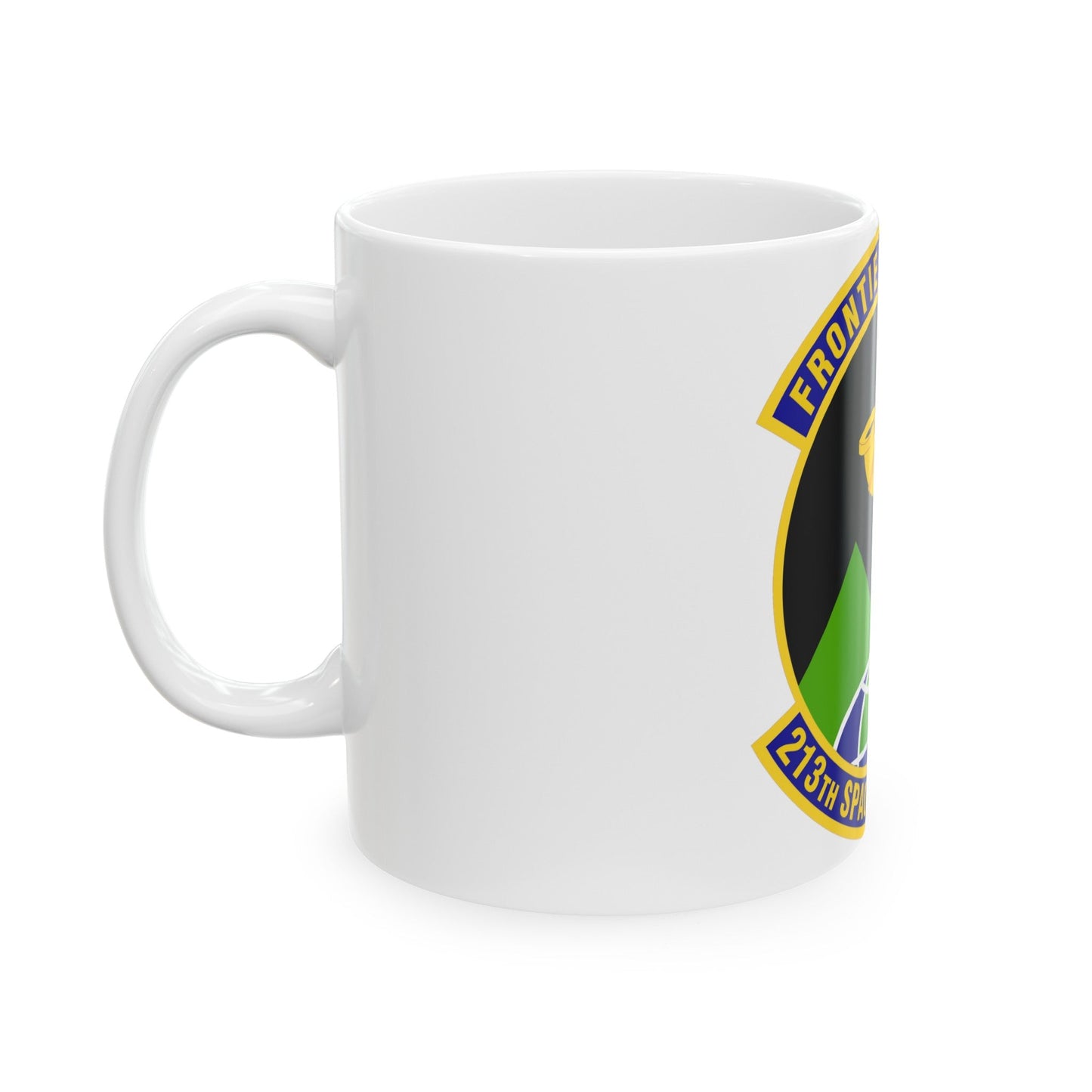 213th Space Warning Squadron (U.S. Air Force) White Coffee Mug-The Sticker Space