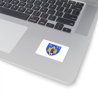Flag of Montpellier (France) STICKER Vinyl Kiss-Cut Decal
