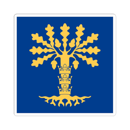 Blekinge lan vapenflagga (Sweden) STICKER Vinyl Kiss-Cut Decal