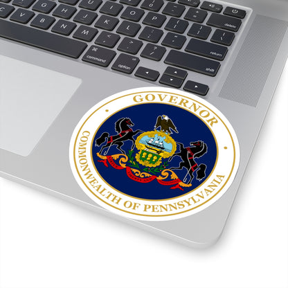 Seal of the Governor of Pennsylvania v2 - STICKER Vinyl Kiss-Cut Decal