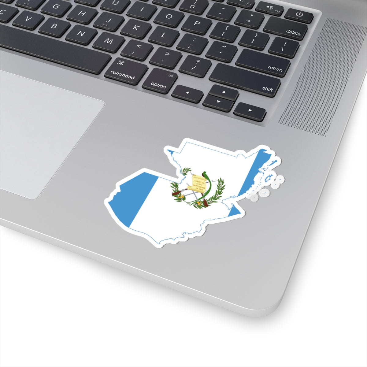 Flag-map of Guatemala Belize (Guatemala) STICKER Vinyl Kiss-Cut Decal