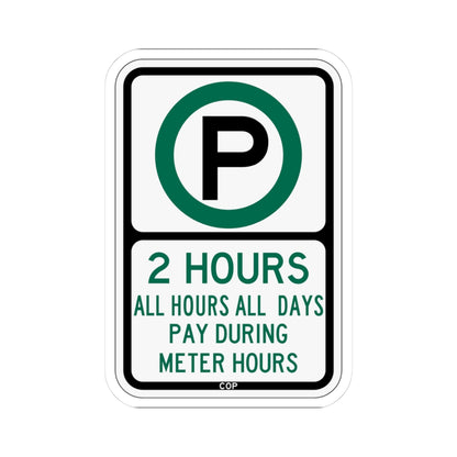 PBOT Road sign P3801 (Oregon) (Road Sign) STICKER Vinyl Kiss-Cut Decal