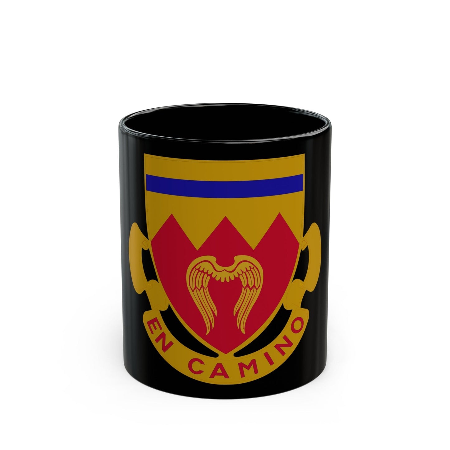 214th Armored Field Artillery Battalion (U.S. Army) Black Coffee Mug-11oz-The Sticker Space