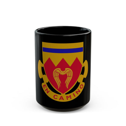 214th Armored Field Artillery Battalion (U.S. Army) Black Coffee Mug-15oz-The Sticker Space