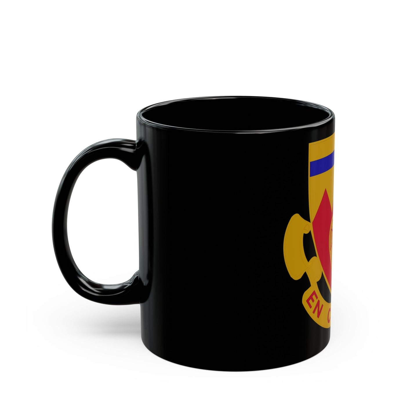 214th Armored Field Artillery Battalion (U.S. Army) Black Coffee Mug-The Sticker Space