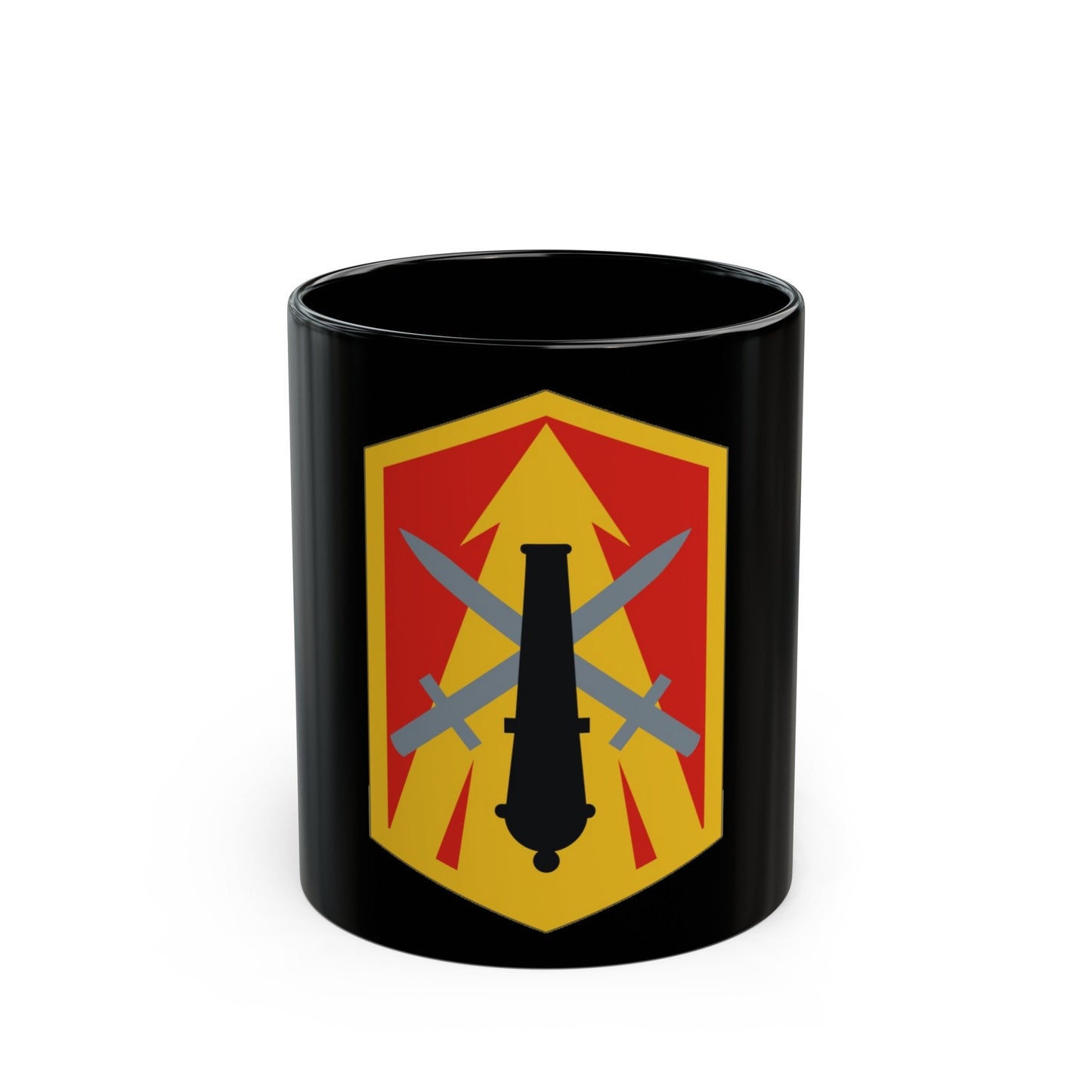 214th Field Artillery Brigade (U.S. Army) Black Coffee Mug-11oz-The Sticker Space