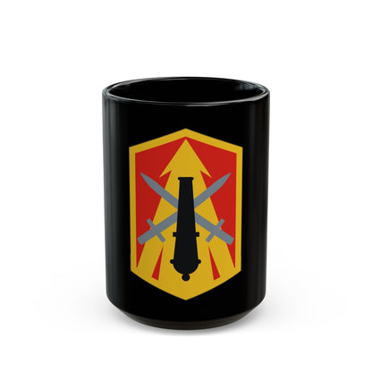 214th Field Artillery Brigade (U.S. Army) Black Coffee Mug-15oz-The Sticker Space