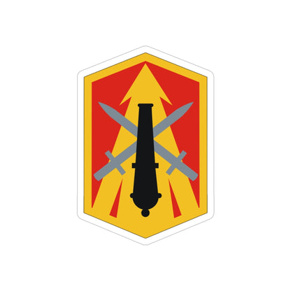 214th Field Artillery Brigade (U.S. Army) REVERSE PRINT Transparent STICKER-6" × 6"-The Sticker Space