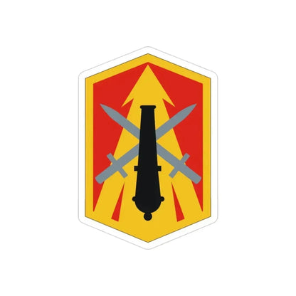 214th Field Artillery Brigade (U.S. Army) REVERSE PRINT Transparent Die-Cut STICKER 3 Inch Die-Cut Transparent - The Sticker Space