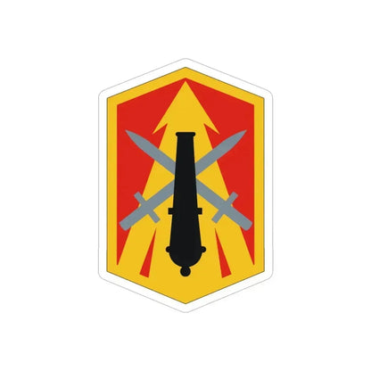 214th Field Artillery Brigade (U.S. Army) REVERSE PRINT Transparent Die-Cut STICKER 6 Inch Die-Cut Transparent - The Sticker Space