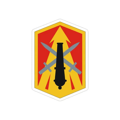 214th Field Artillery Brigade (U.S. Army) REVERSE PRINT Transparent Die-Cut STICKER - The Sticker Space