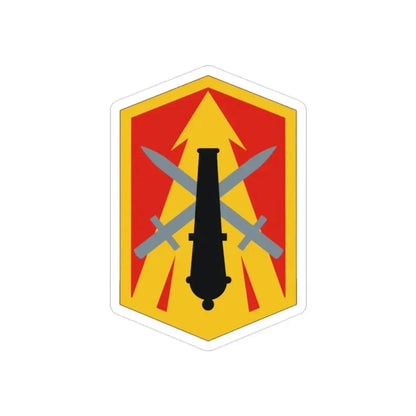 214th Field Artillery Brigade (U.S. Army) REVERSE PRINT Transparent Die-Cut STICKER - The Sticker Space