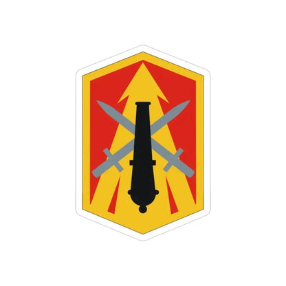 214th Field Artillery Brigade (U.S. Army) REVERSE PRINT Transparent Die-Cut STICKER - The Sticker Space