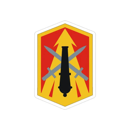 214th Field Artillery Brigade (U.S. Army) REVERSE PRINT Transparent Die-Cut STICKER - The Sticker Space