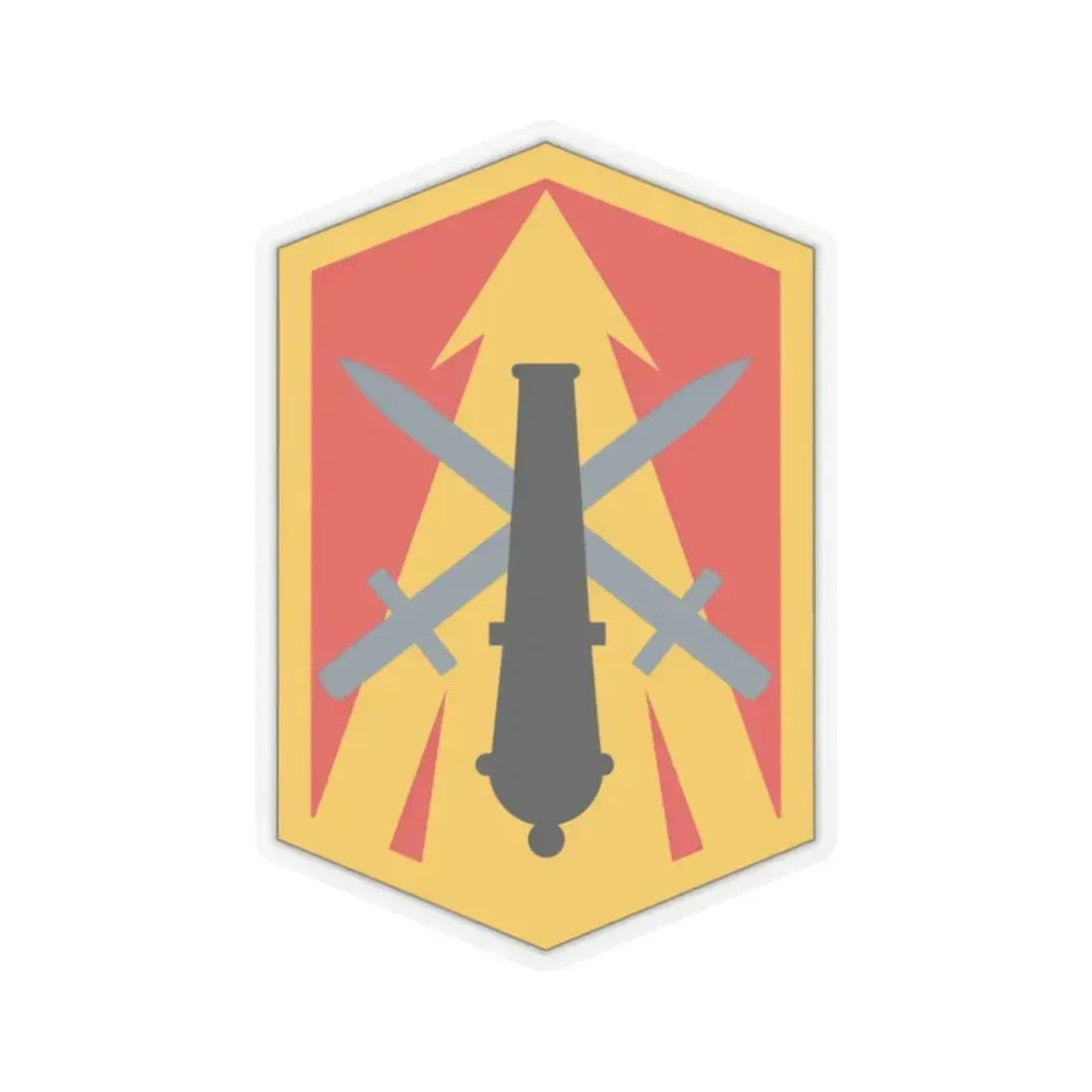 214th Field Artillery Brigade (U.S. Army) STICKER Vinyl Kiss-Cut Decal 4 Inch Transparent - The Sticker Space