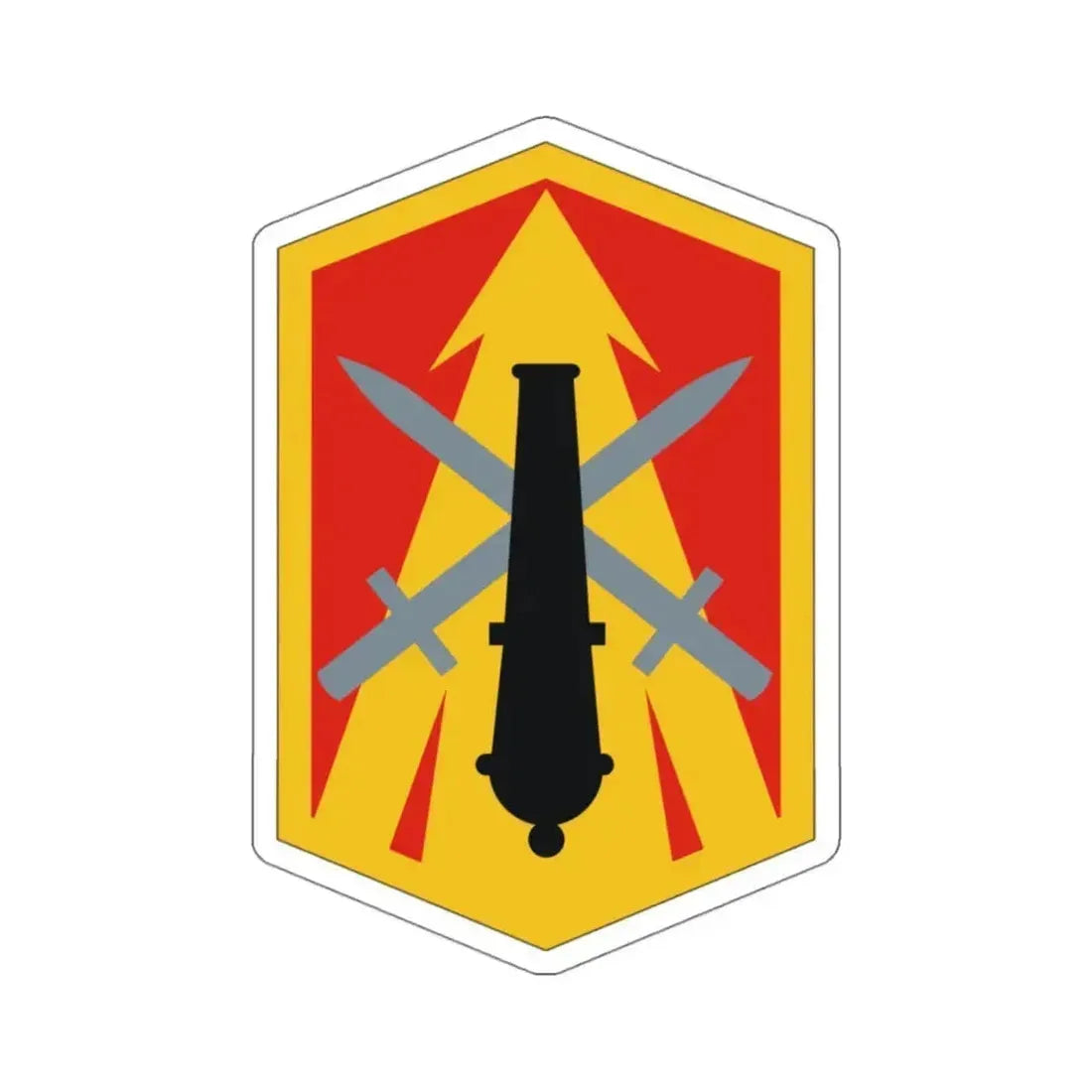 214th Field Artillery Brigade (U.S. Army) STICKER Vinyl Kiss-Cut Decal 4 Inch White - The Sticker Space