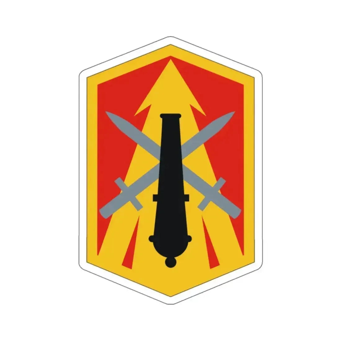 214th Field Artillery Brigade (U.S. Army) STICKER Vinyl Kiss-Cut Decal 6 Inch White - The Sticker Space