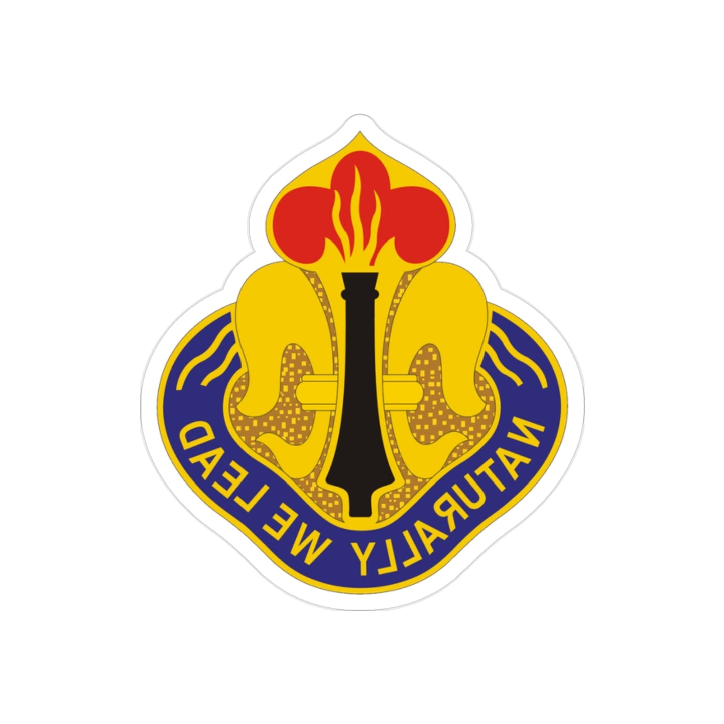 214th Field Artillery Brigade v2 (U.S. Army) REVERSE PRINT Transparent STICKER-2" × 2"-The Sticker Space