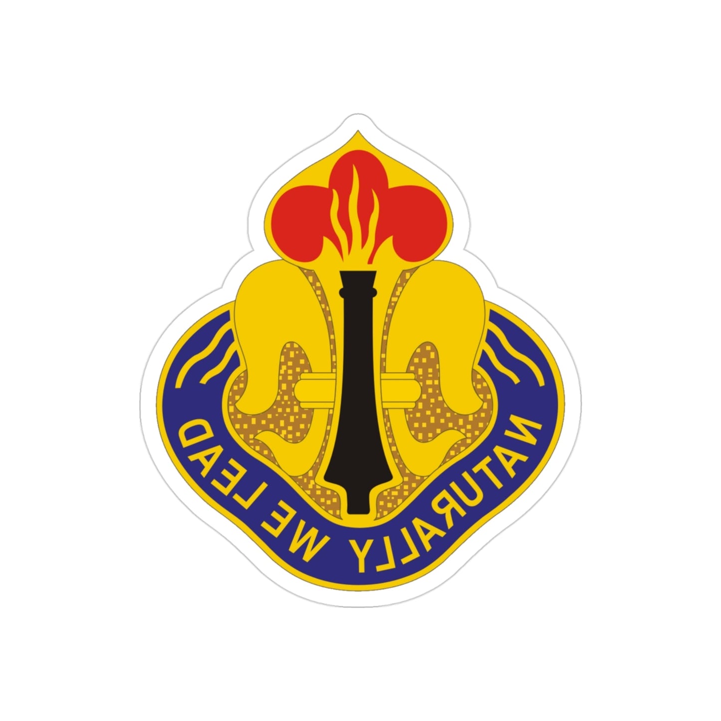 214th Field Artillery Brigade v2 (U.S. Army) REVERSE PRINT Transparent STICKER-3" × 3"-The Sticker Space