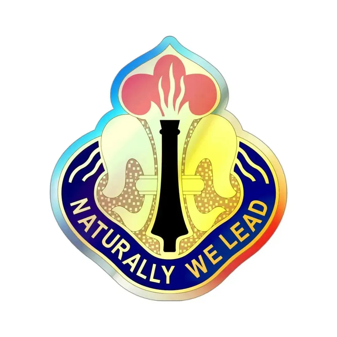 214th Field Artillery Brigade v2 (U.S. Army) Holographic STICKER Die-Cut Vinyl Decal 3 Inch Holographic - The Sticker Space