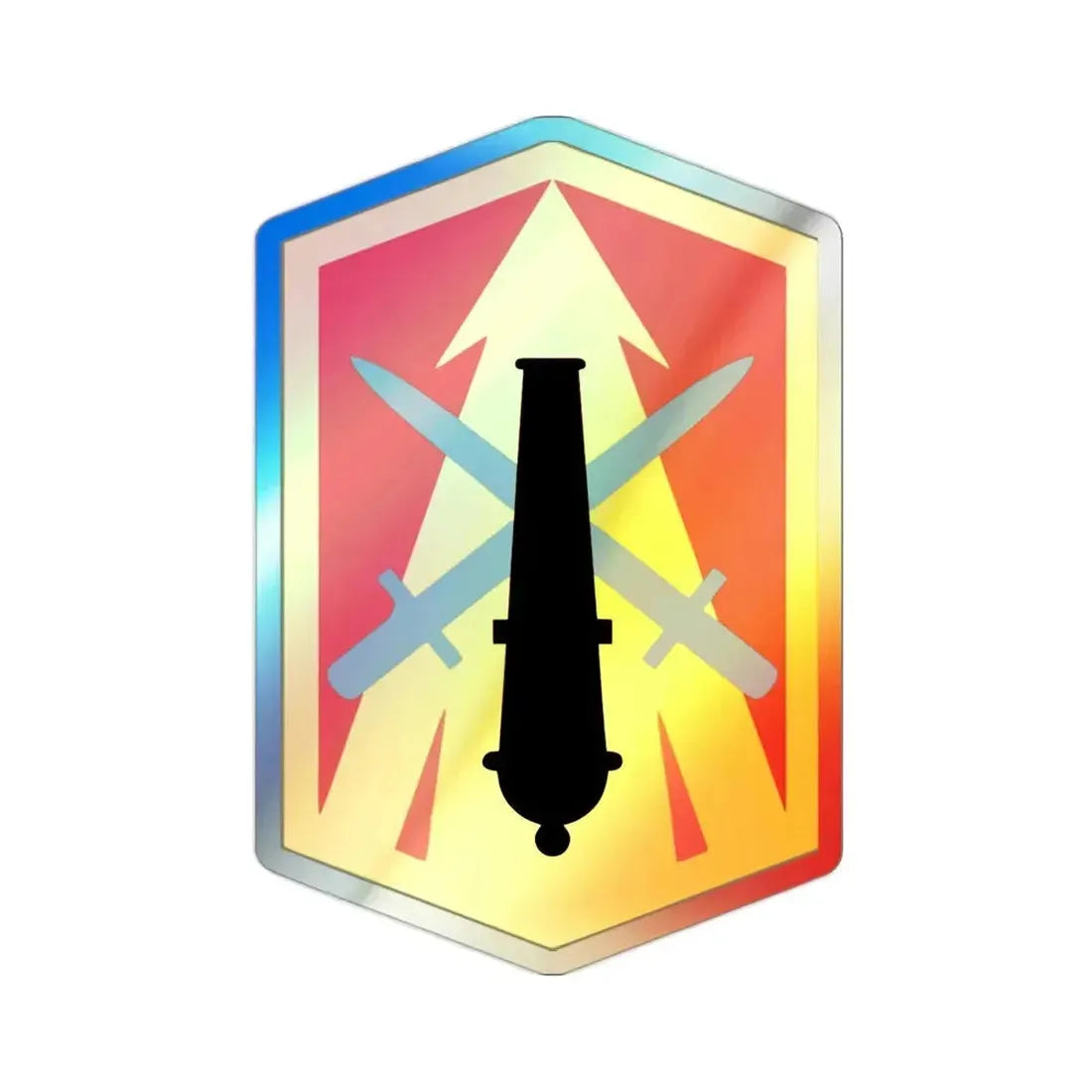 214th Fires Brigade (U.S. Army) Holographic STICKER Die-Cut Vinyl Decal - The Sticker Space