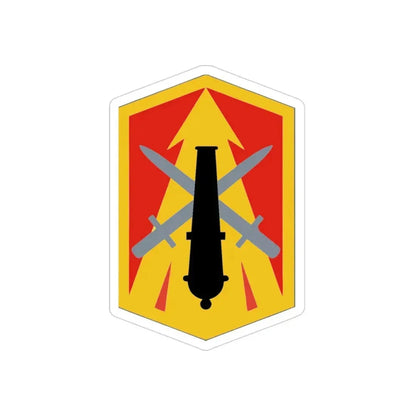 214th Fires Brigade (U.S. Army) REVERSE PRINT Transparent Die-Cut STICKER - The Sticker Space