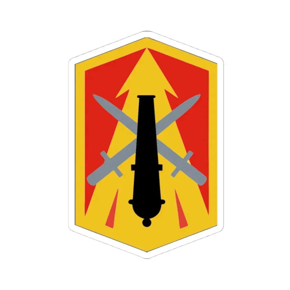 214th Fires Brigade (U.S. Army) STICKER Vinyl Kiss-Cut Decal 4 Inch White - The Sticker Space