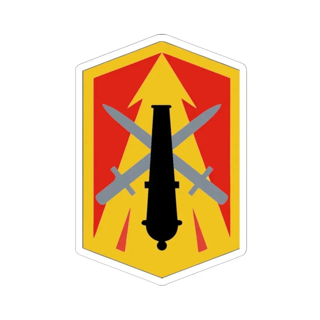 214th Fires Brigade (U.S. Army) STICKER Vinyl Kiss-Cut Decal 6 Inch White - The Sticker Space