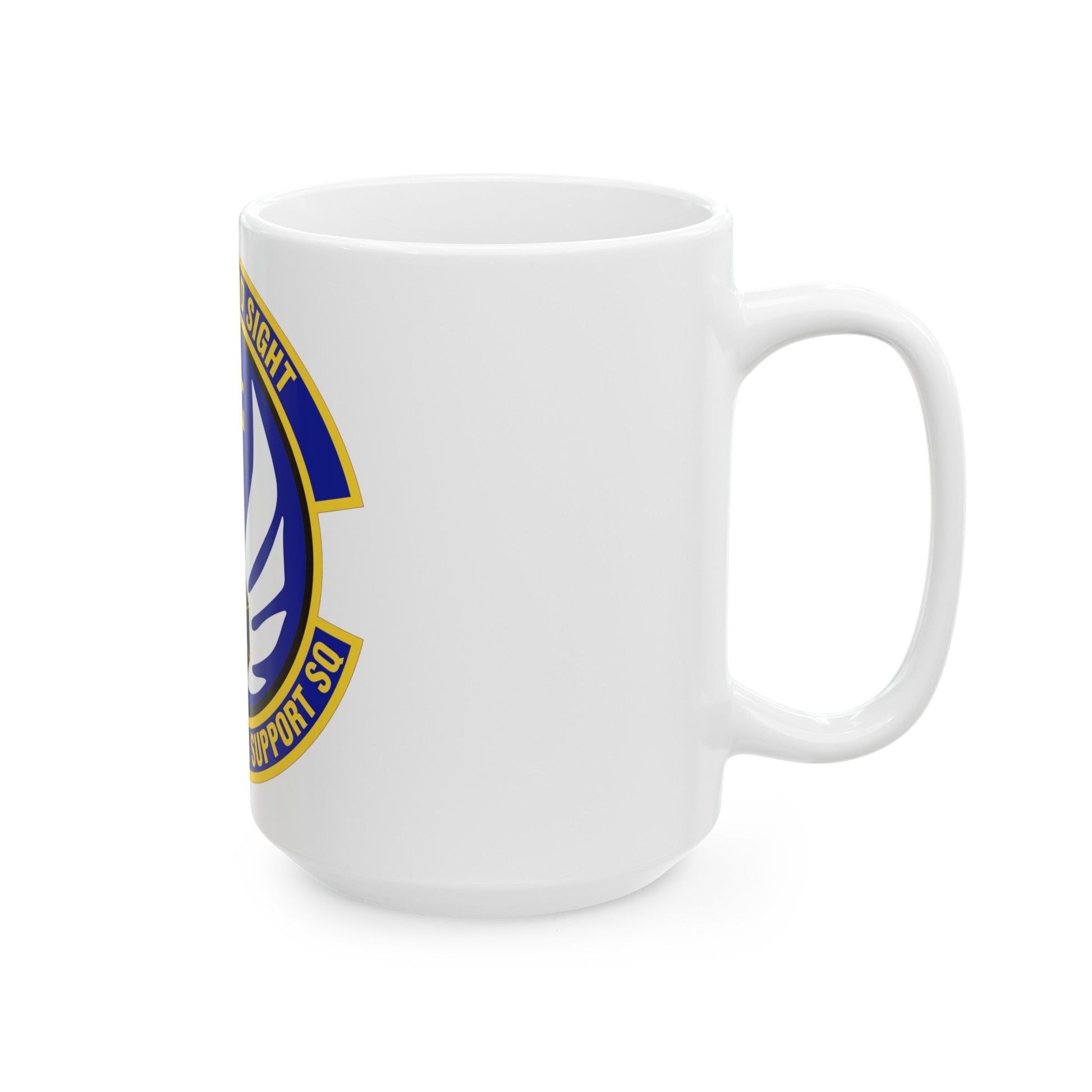 214th Operations Support Squadron (U.S. Air Force) White Coffee Mug-The Sticker Space