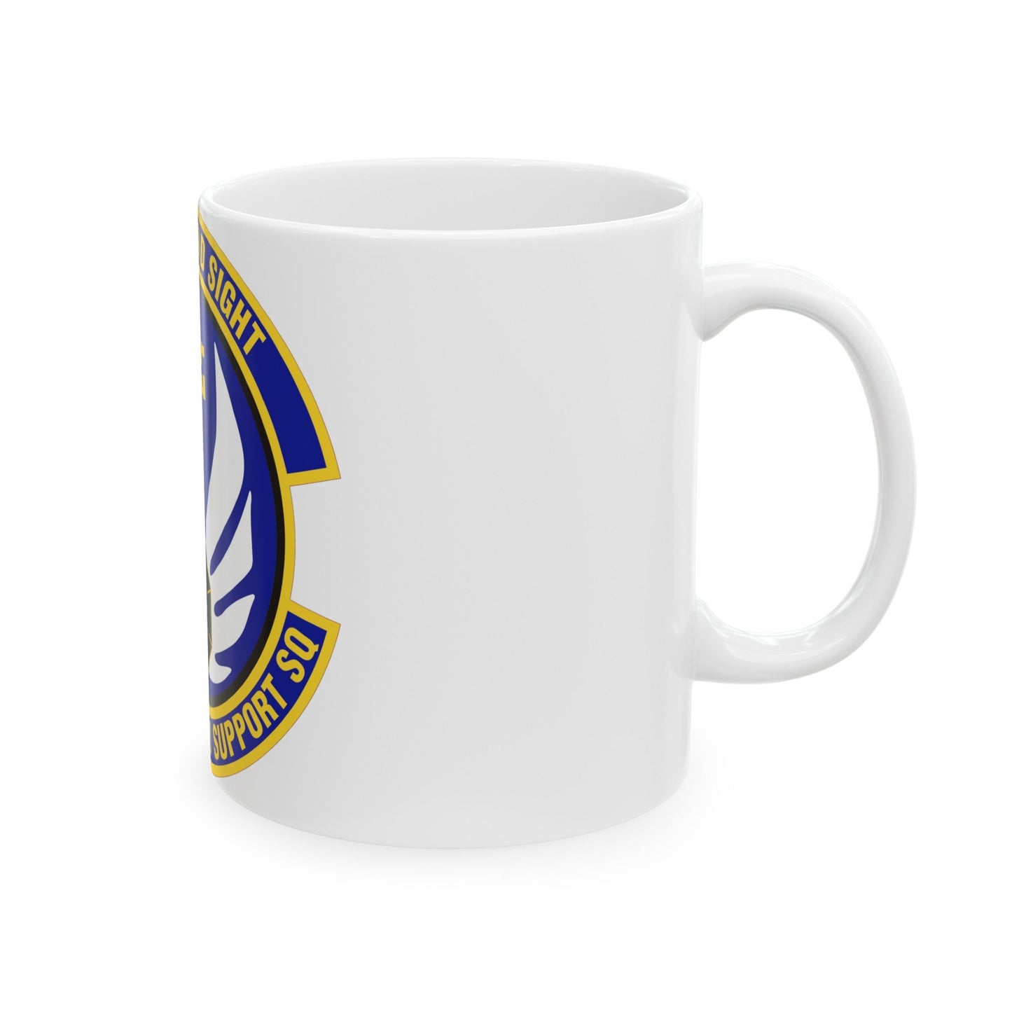 214th Operations Support Squadron (U.S. Air Force) White Coffee Mug-The Sticker Space