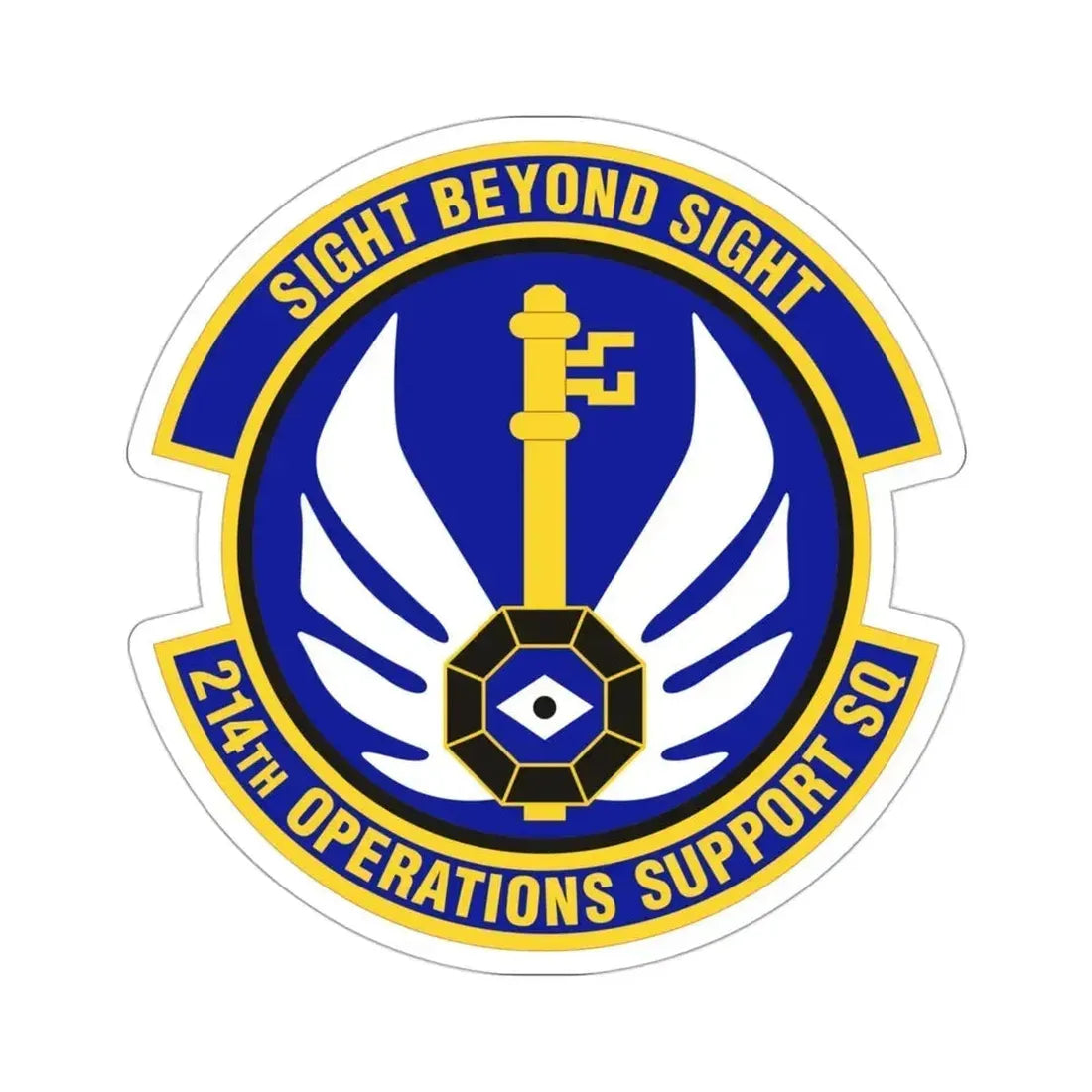 214th Operations Support Squadron (U.S. Air Force) STICKER Vinyl Die-Cut Decal 3 Inch - The Sticker Space