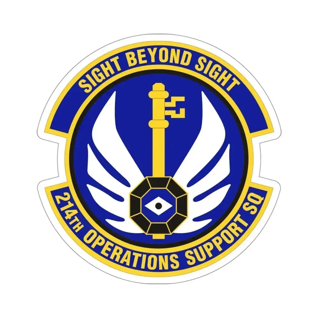 214th Operations Support Squadron (U.S. Air Force) STICKER Vinyl Die-Cut Decal 4 Inch - The Sticker Space