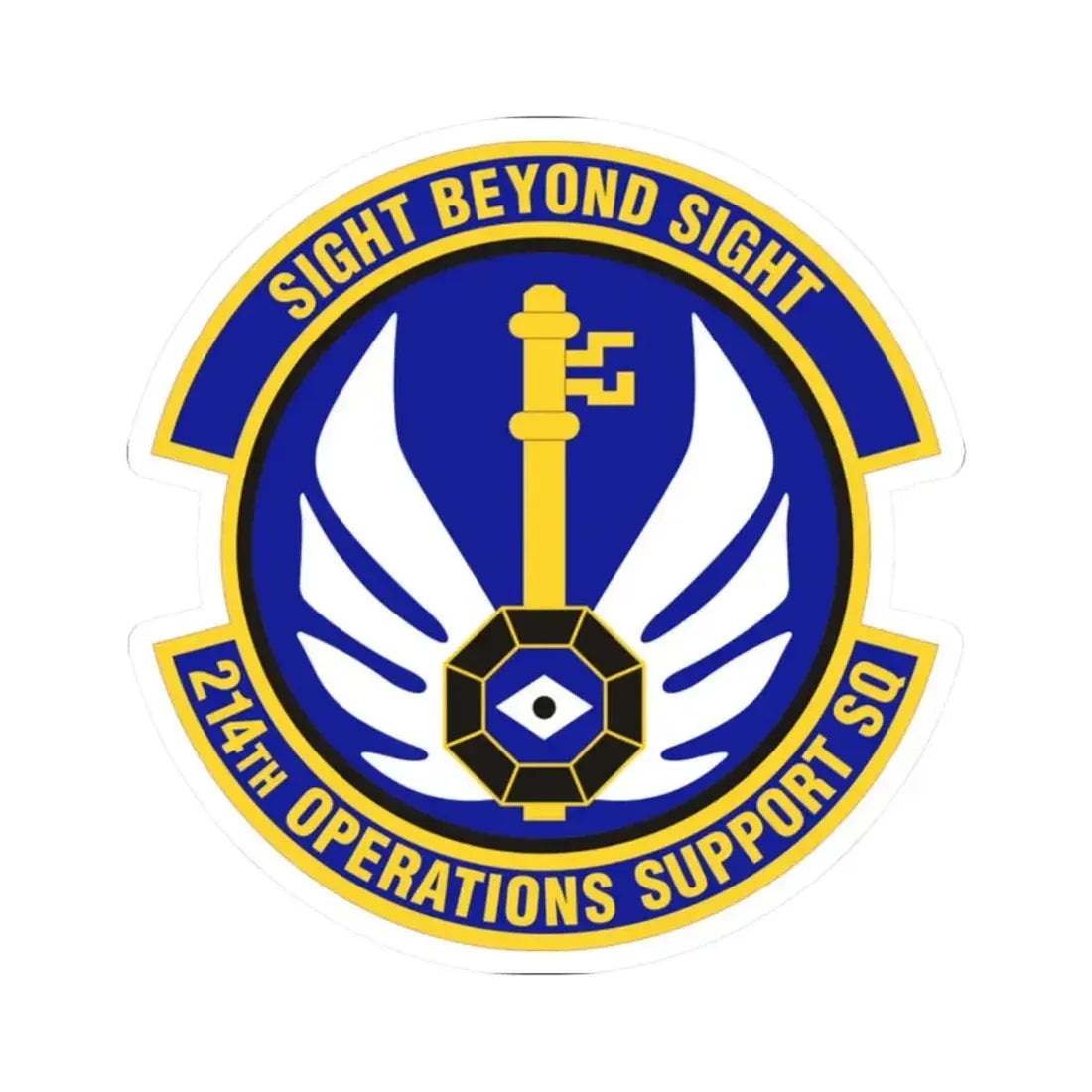 214th Operations Support Squadron (U.S. Air Force) STICKER Vinyl Kiss-Cut Decal 2 Inch White - The Sticker Space