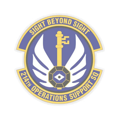 214th Operations Support Squadron (U.S. Air Force) STICKER Vinyl Kiss-Cut Decal 3 Inch Transparent - The Sticker Space