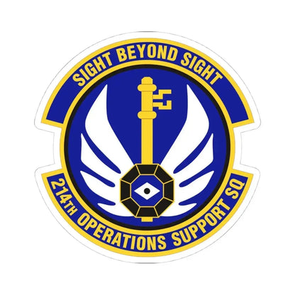 214th Operations Support Squadron (U.S. Air Force) STICKER Vinyl Kiss-Cut Decal 4 Inch White - The Sticker Space