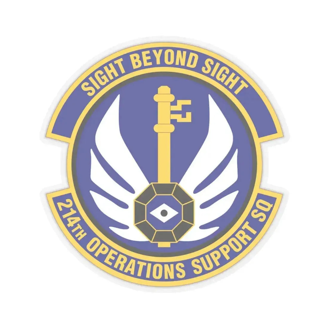 214th Operations Support Squadron (U.S. Air Force) STICKER Vinyl Kiss-Cut Decal 6 Inch Transparent - The Sticker Space