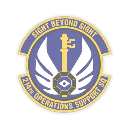 214th Operations Support Squadron (U.S. Air Force) STICKER Vinyl Kiss-Cut Decal 6 Inch Transparent - The Sticker Space