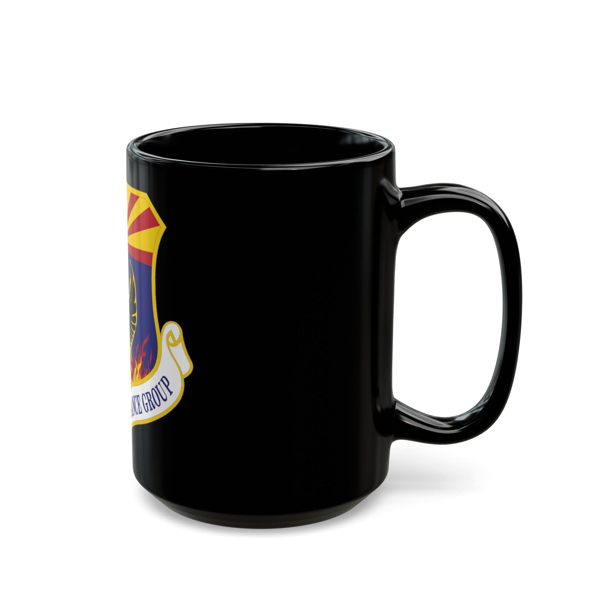 214th Reconnaissance Group (U.S. Air Force) Black Coffee Mug-The Sticker Space