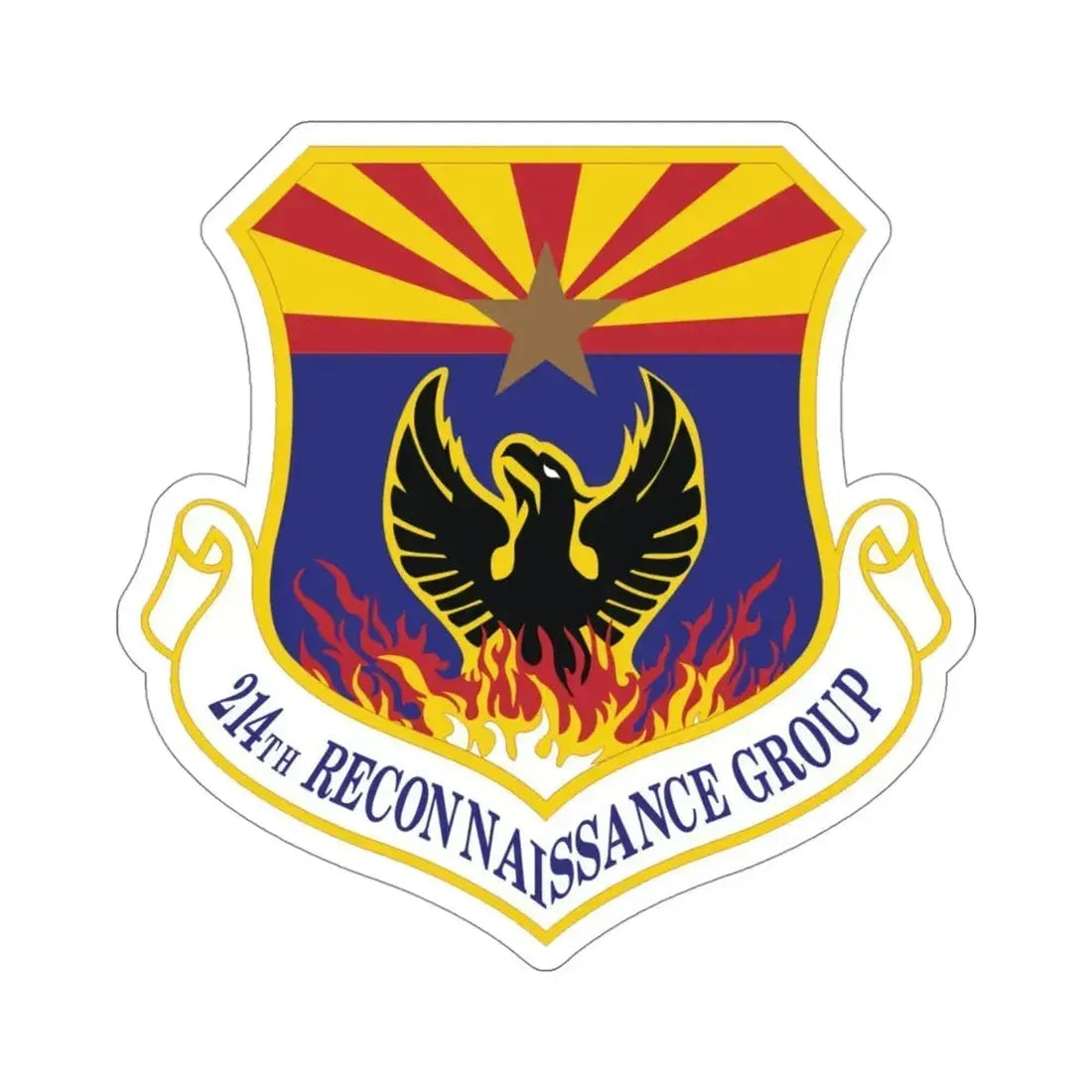 214th Reconnaissance Group (U.S. Air Force) STICKER Vinyl Die-Cut Decal 4 Inch - The Sticker Space