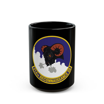 214th Reconnaissance Squadron (U.S. Air Force) Black Coffee Mug-15oz-The Sticker Space