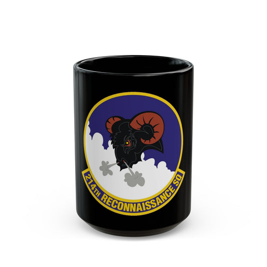 214th Reconnaissance Squadron (U.S. Air Force) Black Coffee Mug-15oz-The Sticker Space