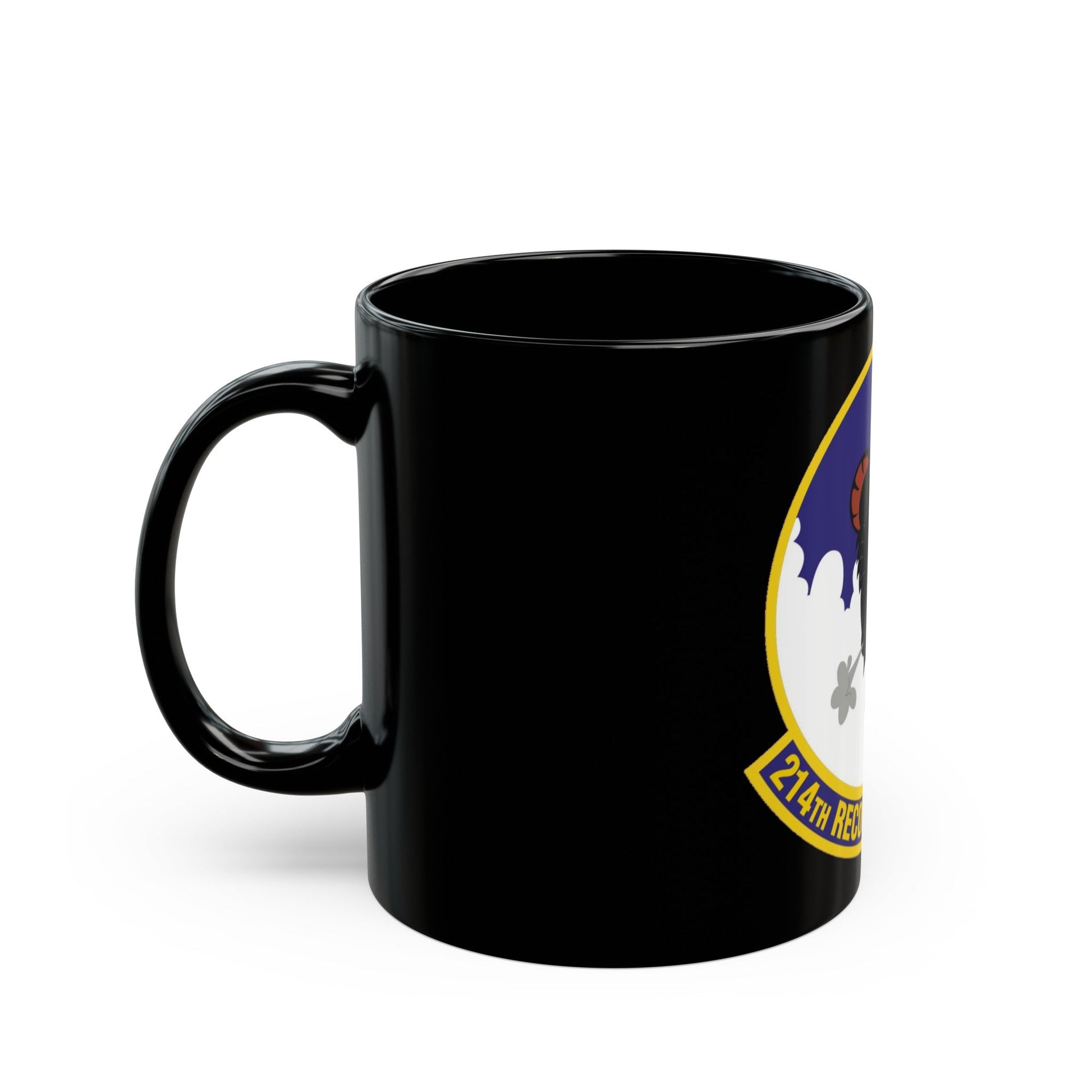 214th Reconnaissance Squadron (U.S. Air Force) Black Coffee Mug-The Sticker Space