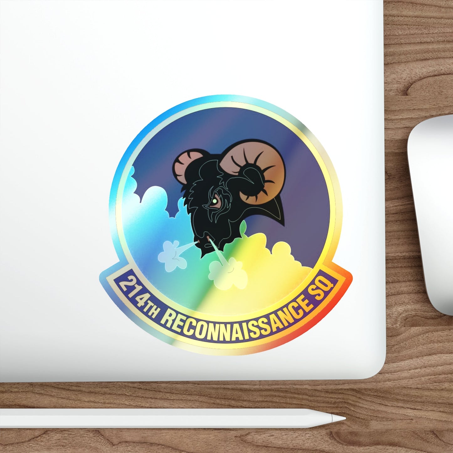 214th Reconnaissance Squadron (U.S. Air Force) Holographic STICKER Die-Cut Vinyl Decal-The Sticker Space