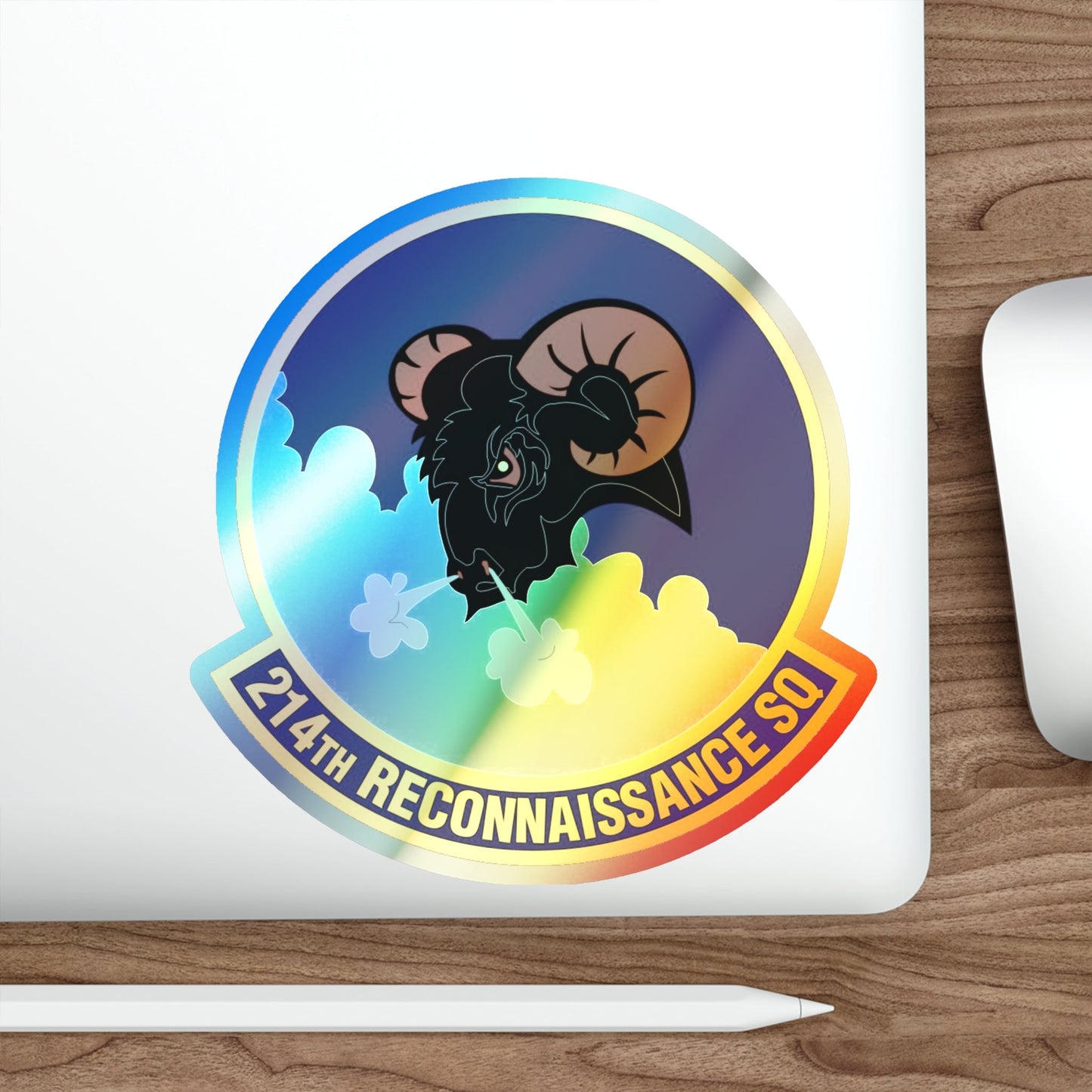 214th Reconnaissance Squadron (U.S. Air Force) Holographic STICKER Die-Cut Vinyl Decal-The Sticker Space