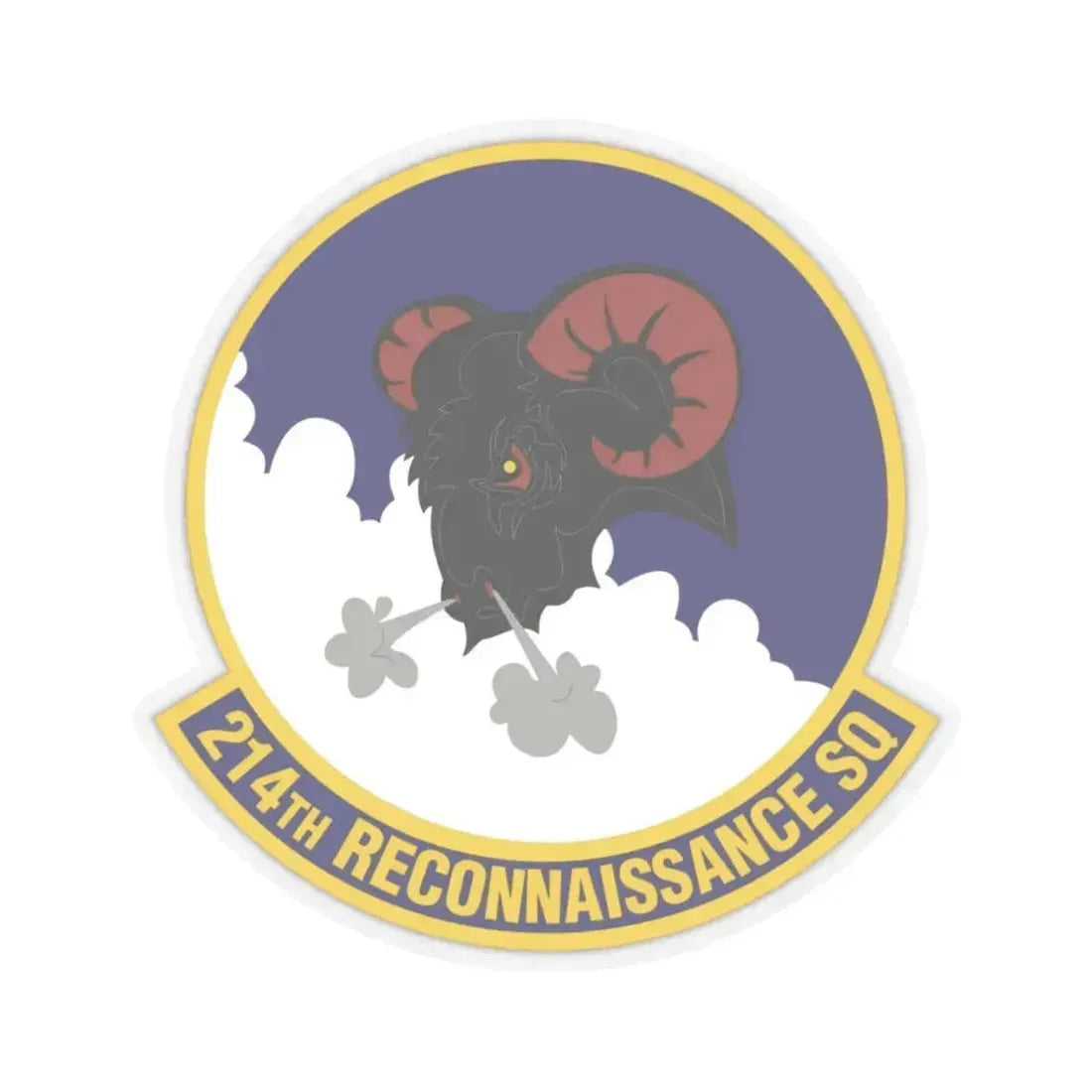 214th Reconnaissance Squadron (U.S. Air Force) STICKER Vinyl Kiss-Cut Decal 6 Inch Transparent - The Sticker Space