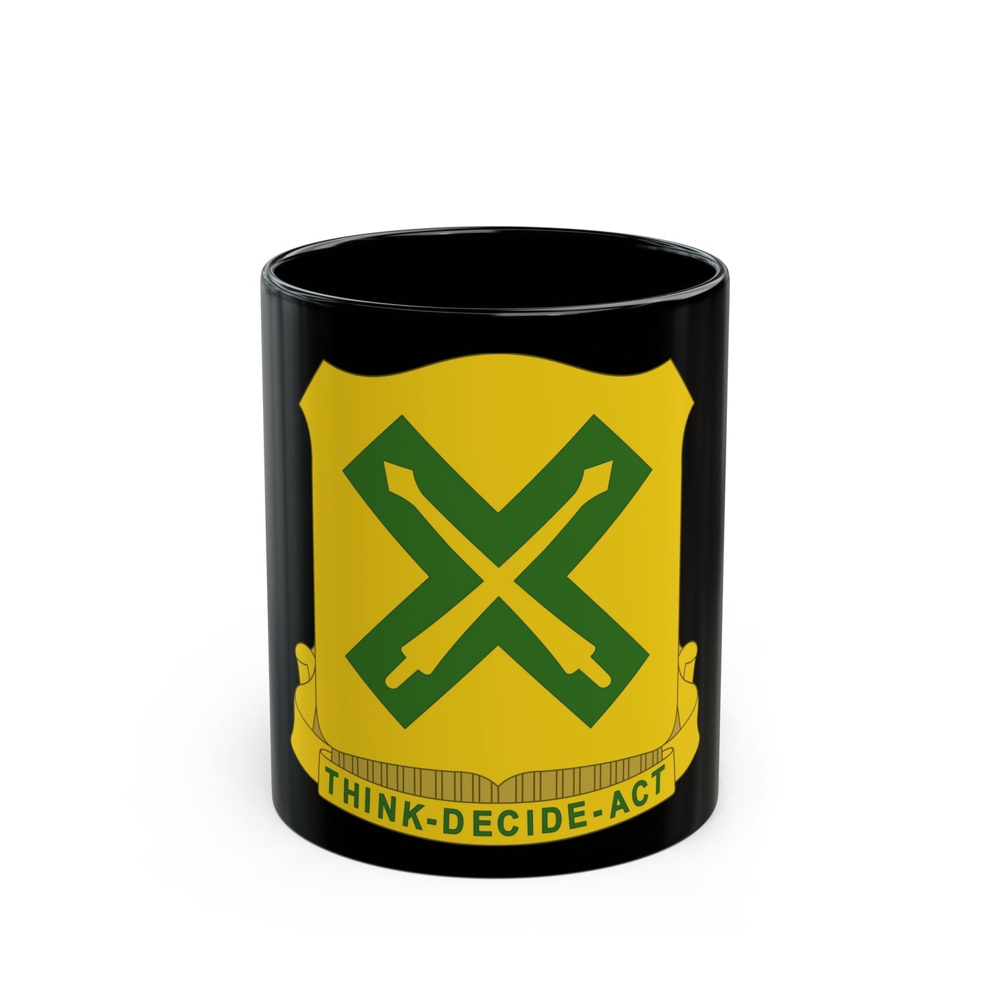 215 Tank Battalion (U.S. Army) Black Coffee Mug-11oz-The Sticker Space