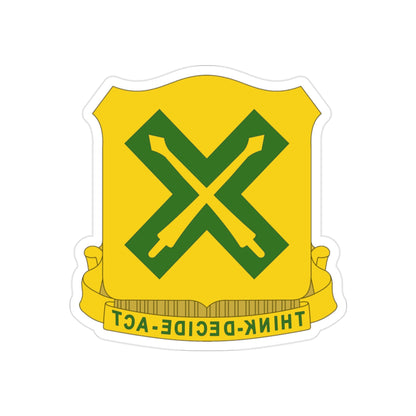 215 Tank Battalion (U.S. Army) REVERSE PRINT Transparent STICKER-2" × 2"-The Sticker Space