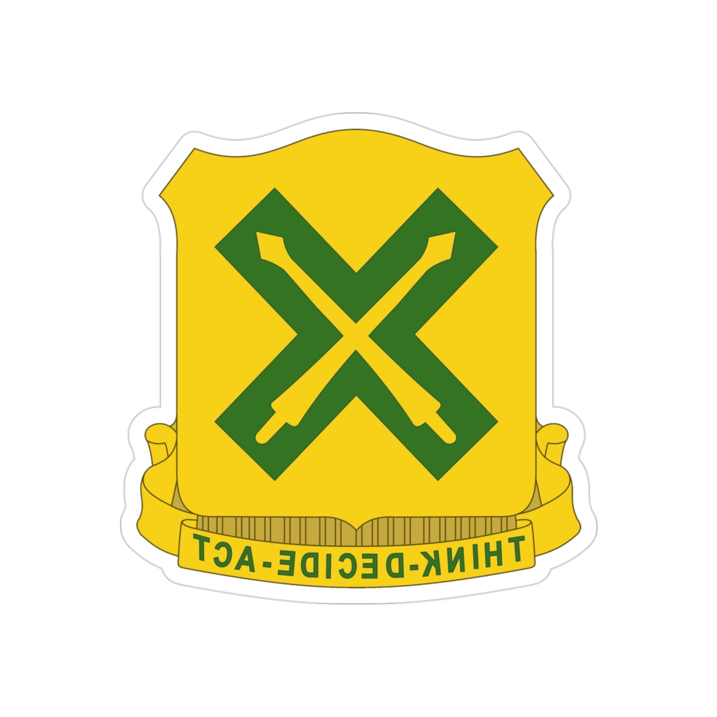 215 Tank Battalion (U.S. Army) REVERSE PRINT Transparent STICKER-3" × 3"-The Sticker Space